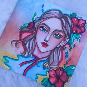 Watercolor artwork anime